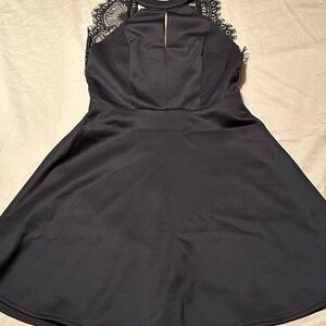 Elegant Black Lace Dress